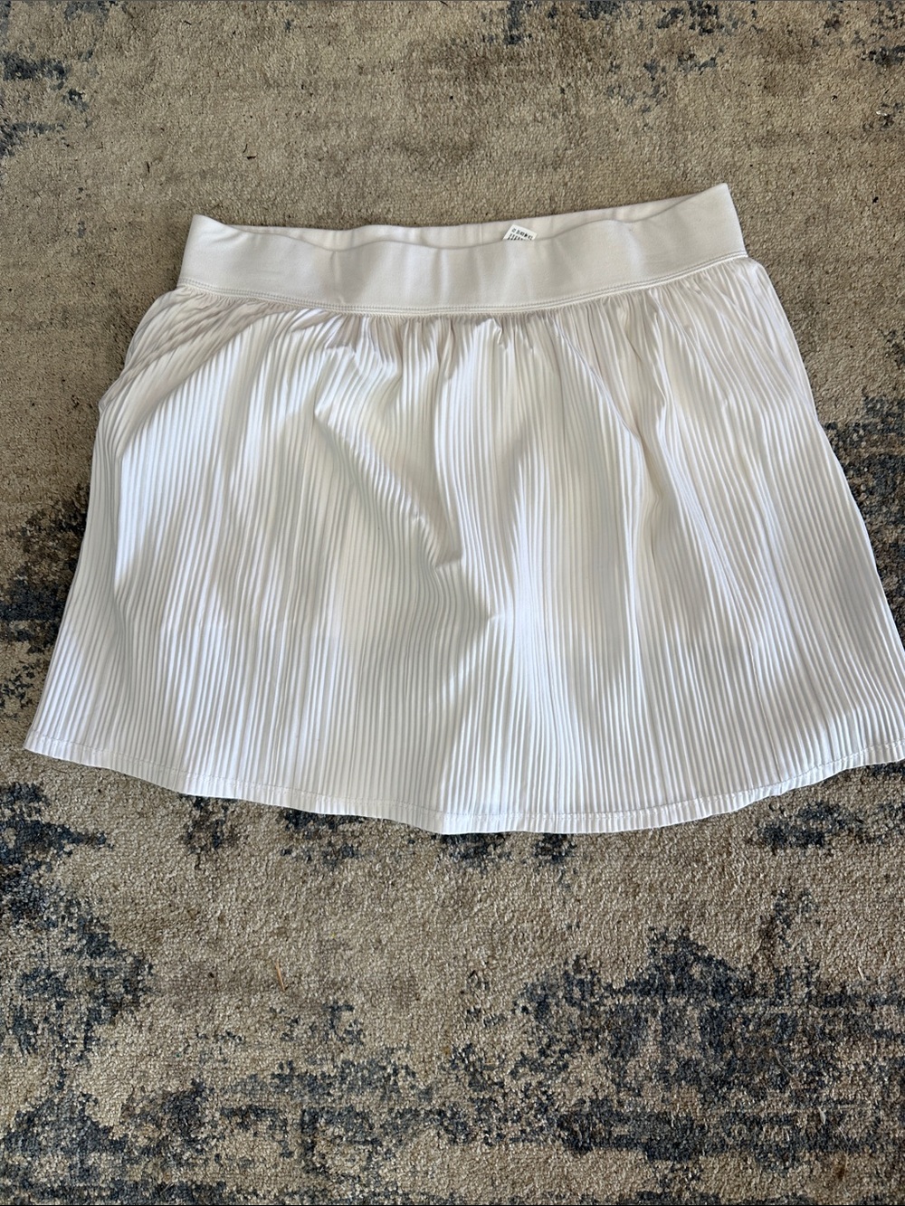 90 Degree By Reflex White Pleated Skater Skirt